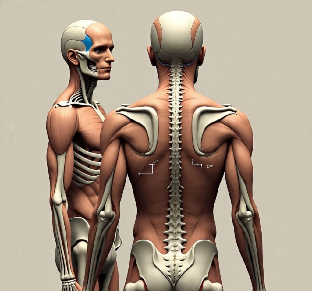Human Body 1 fun facts about the human body - full-body anatomy illustration